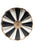 Beaded Cameroon Shield Umbrella - Black & White Wide Design