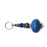 Key Chain Round | Blue Synthetic Amber & Assorted Beads