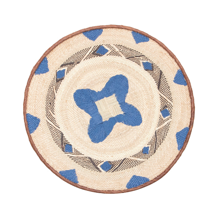 Tonga Painted Pattern Baskets | Blue