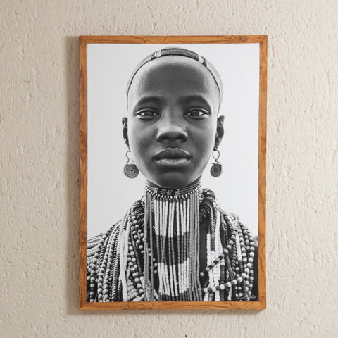 OMO_28 Arbore Woman Framed Canvas | Omo Valley, Ethiopia