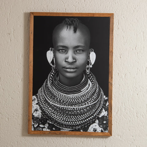 KANA-11 Turkana Woman Framed Canvas | Lake Turkana, Kenya