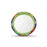 Beaded Mirror Small | Green Rim with Geometric Shapes