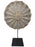 Beaded Cameroon Umbrella Shield on stand - Gold  & White