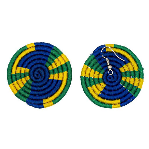 Disc Embroidery Earrings 05