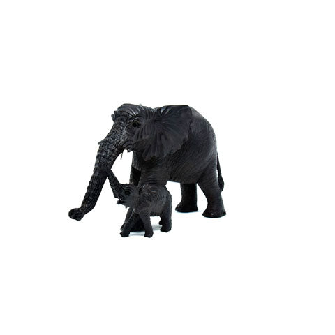 Elephant with Baby Sculpture 02