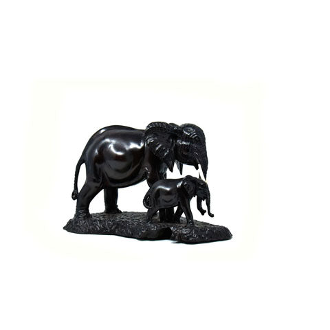 Elephant with Baby Sculpture 17