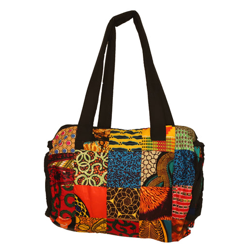 Kitenge Patch Duffle Bag 03 | Handmade in Tanzania