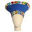 Zulu Wide Basket Hat - Blue with Beaded Band | Handmade in South Africa