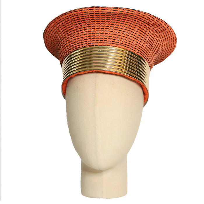 Zulu Narrow Basket Hat with Removable Gold Band - Various Colors | Handmade in South Africa