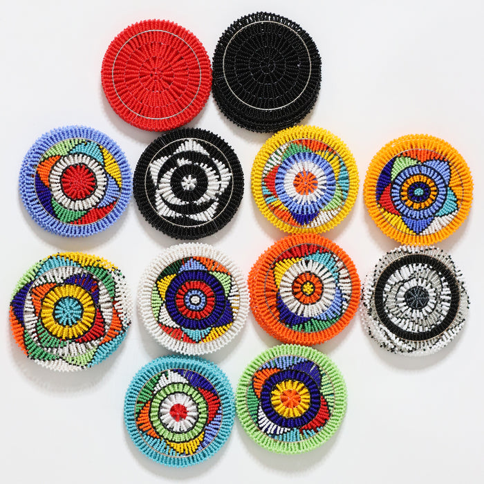 Beaded Coasters Set of Six | Made by Zimbabwean Artisans