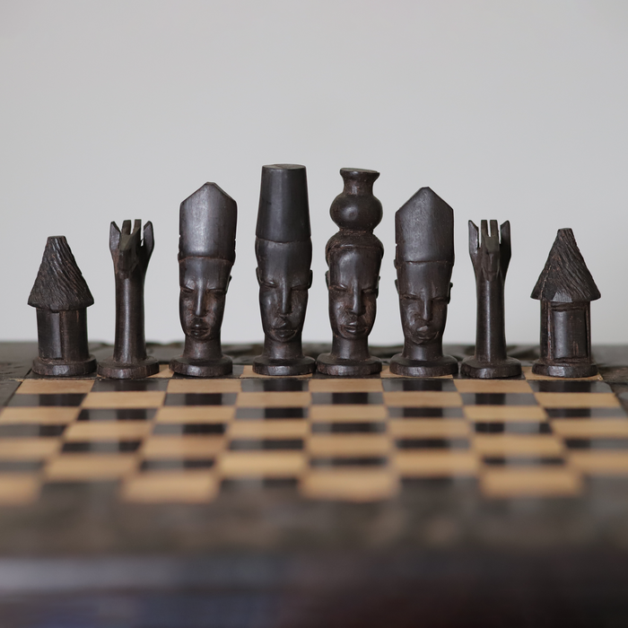 African Head Chess Set | Handmade in Tanzania