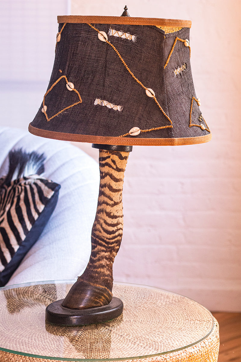 Zebra print deals lamp shade