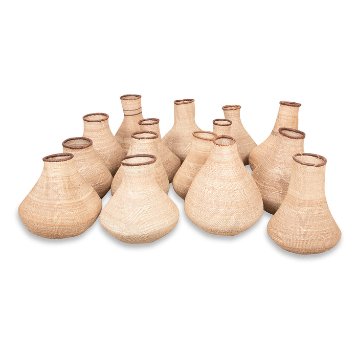 Tonga Buhera Natural Basket Vase - Various Sizes