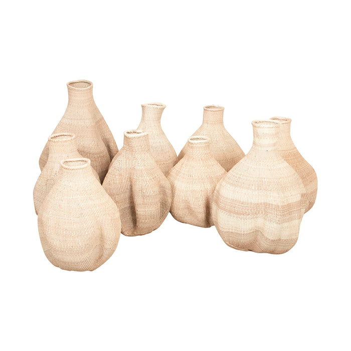Tonga Garlic Gourd Baskets | Various Sizes Natural