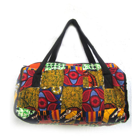 African print store duffle bag