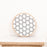 Beaded Cameroon Shield Black & White | Hexagon Light Design