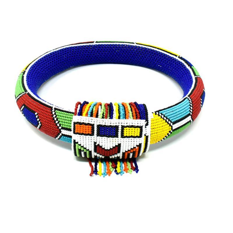 Ndebele Neck Ring with Tie 07 — Luangisa African Gallery