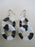 Maasai Round Two Tier Earrings - Black & White