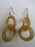 Maasai Round Two Tier Earrings - Gold