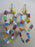 Maasai Square Three Tier Earrings 02 - Maasai Colors