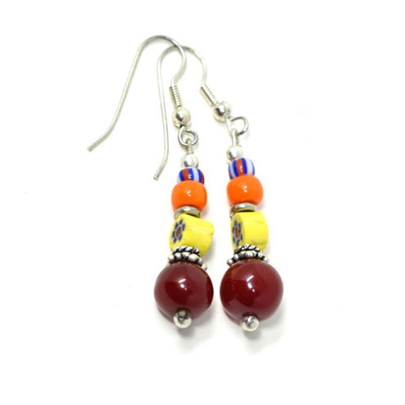 Trade Beads Earrings 03