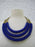 Triple Layer LT Necklace Glass Blue