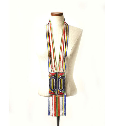 Ujamaa Unisex Tie Necklace Maasai Colors