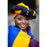 Xhosa Duku Beaded Headdress - Orange & Black
