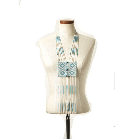 Xhosa Beaded Unisex Tie Necklace Luangisa African Gallery