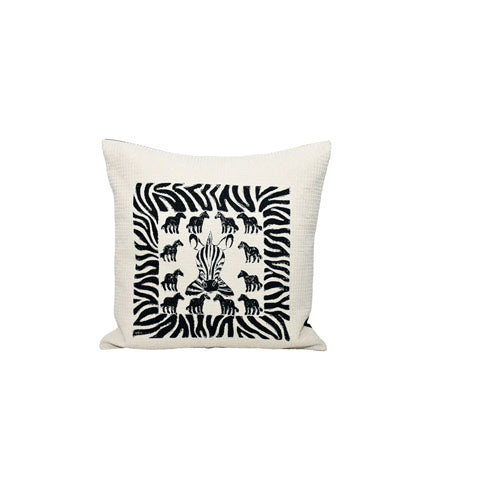 Zebra Family Pillow Cover