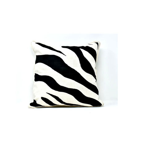 Zebra Stripes Pillow Cover | Handmade in Tanzania