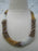 Zulu Strand Short Necklace Gold Silver and Cooper 22 inches