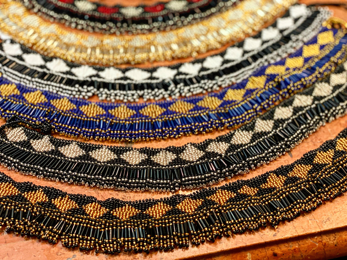 Getu Beaded Neckline Necklace - Multiple Colors | Handmade in Tanzania